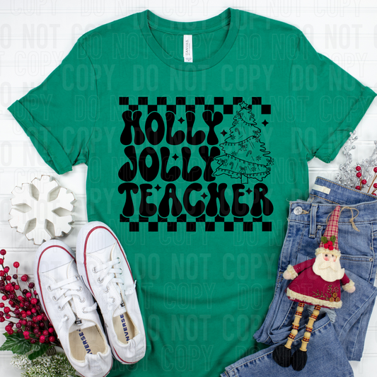 Holly Jolly Black-DTF