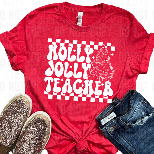 Holly Jolly White-dtf