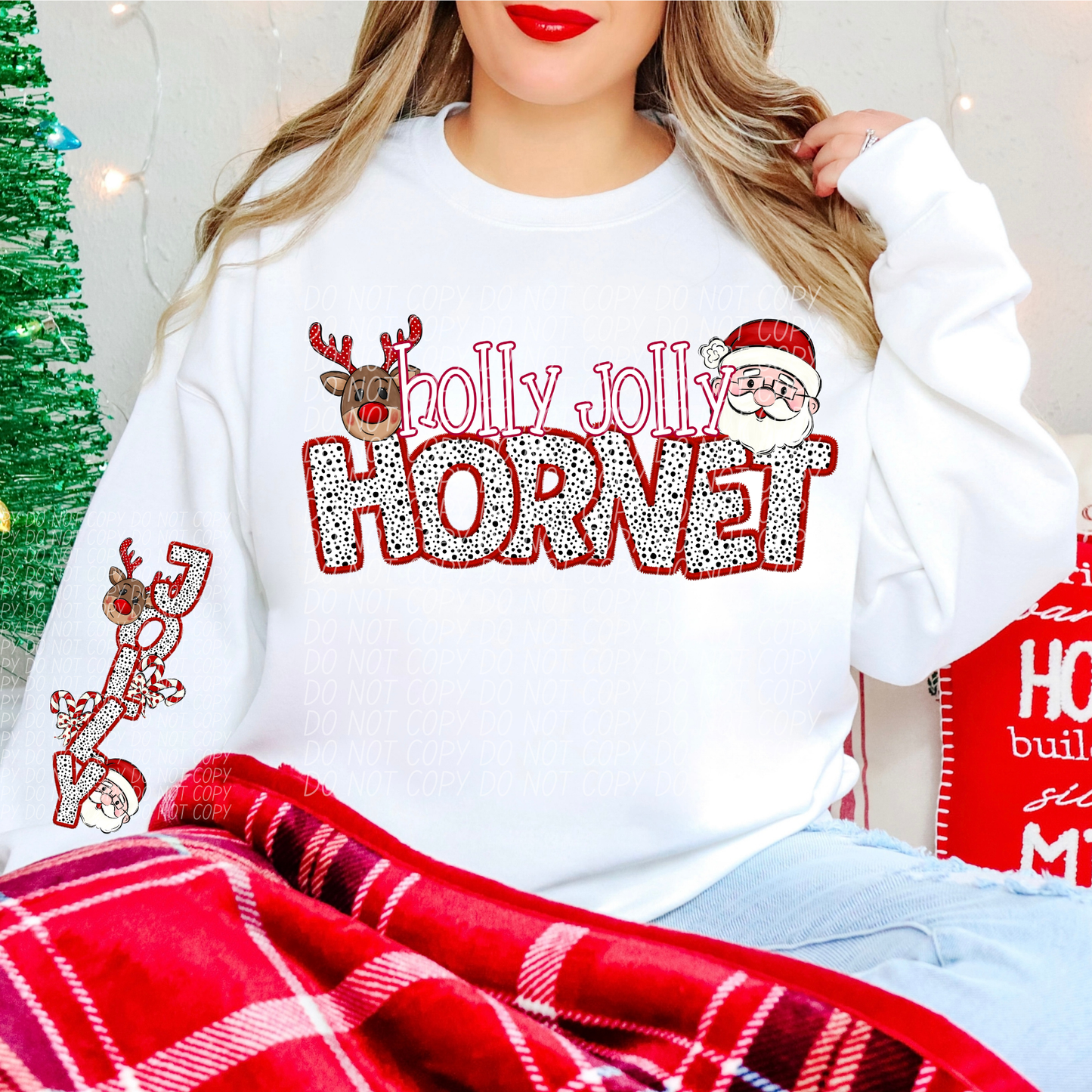 Holly Jolly Mascot Comes with Sleeve (DROPDOWN)-DTF&UV