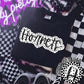 Hornets Black And White Polka Dot Faux Stitch - DTF
