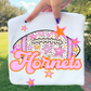 Football Pink Orange Stars Mascot (Dropdown)- DTF&UV