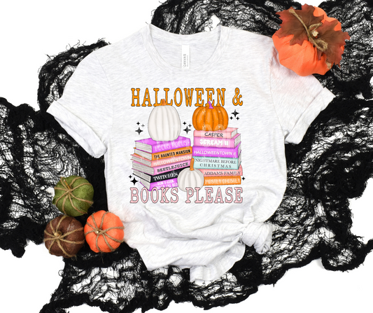 Halloween & Books Please-DTF