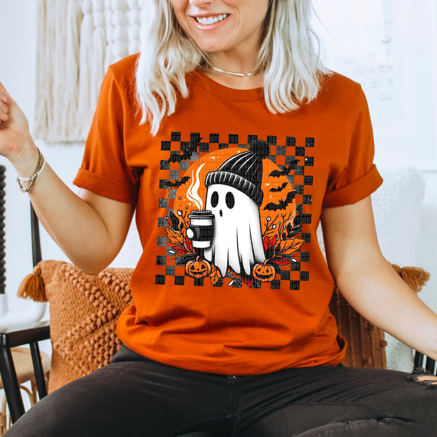 Halloween Ghost coffee-DTF