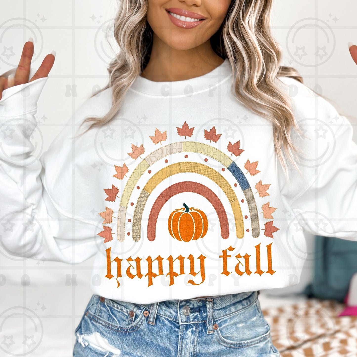 Happy Fall rainbow-DTF&UV