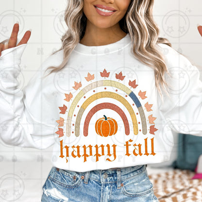 Happy Fall rainbow-DTF&UV