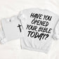 Have you opened your bible(front and back included) -DTF&UV
