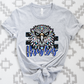 Hawks face faux glitter-DTF