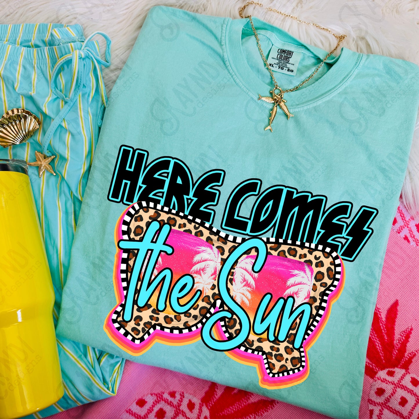 Here comes the sun-DTF&UV