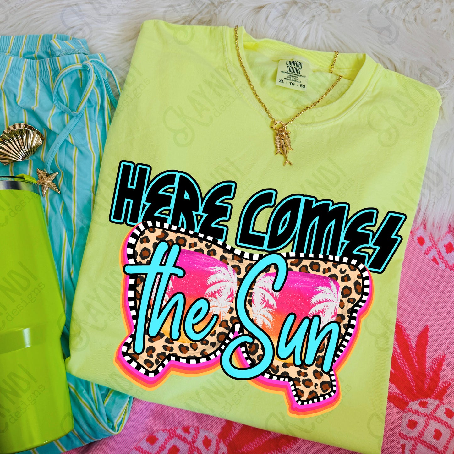 Here comes the sun-DTF&UV