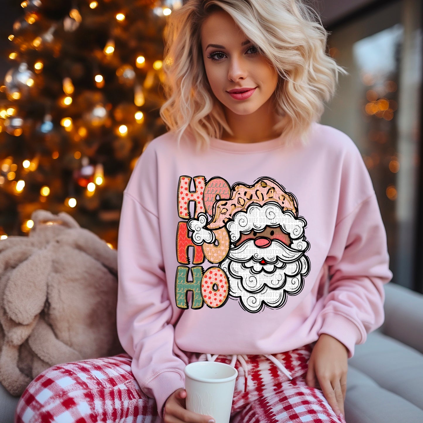 HoHoHoSantaDark-DTF