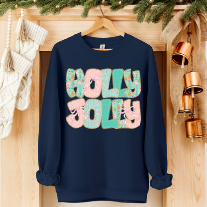 Holly Jolly faux lace-DTF&UV