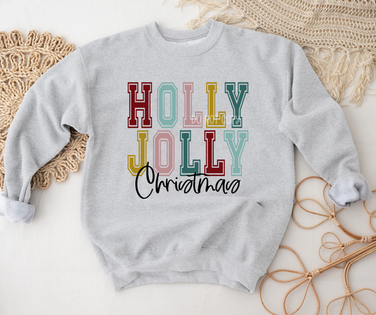 Holly Jolly Christmas Varsity Mix-DTF