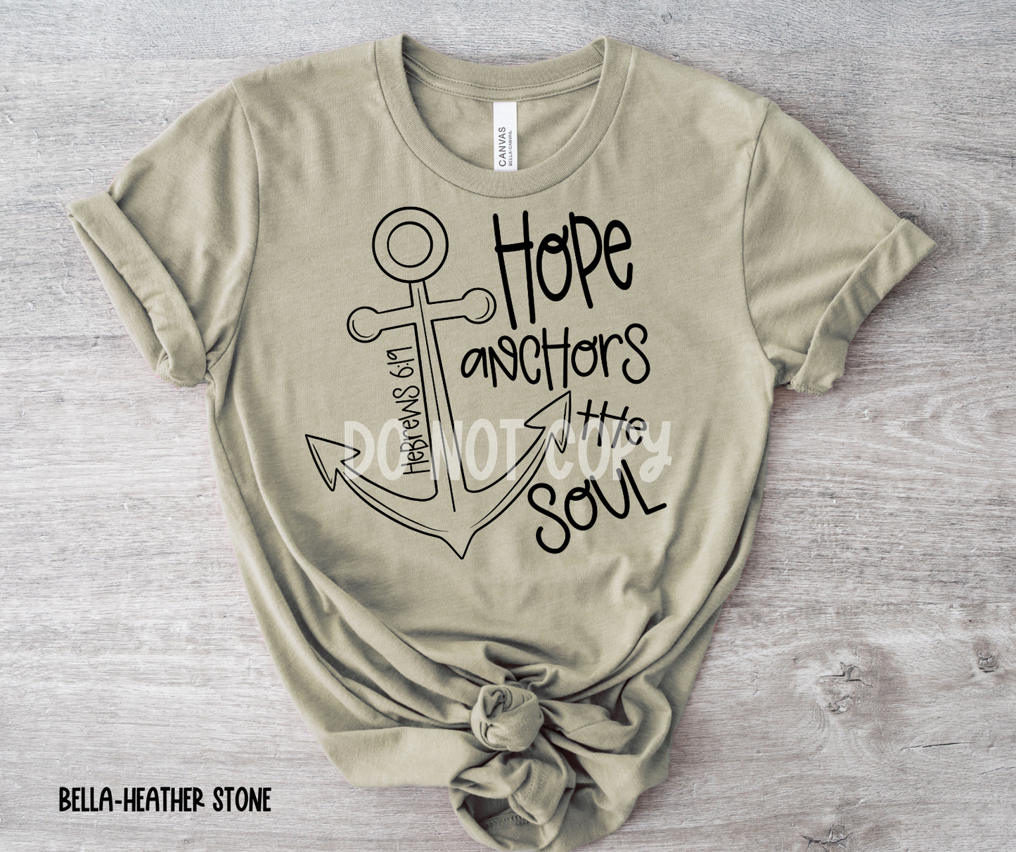 Hope Anchors the Soul Black-DTF