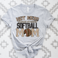 Hot mess always stressed Softball leopard-DTF