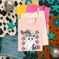 Howdy Boo turquoise hat stars-DTF&UV