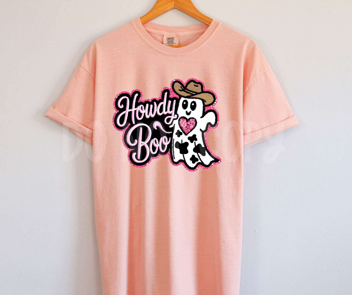 Howdy Boo Faux Sequin-DTF