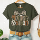 Hunting season fall colored letters bow -DTF&UV