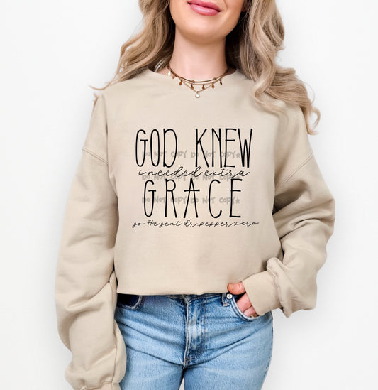 God Knew I Needed Extra Grace DrPepper Zero-DTF&UV