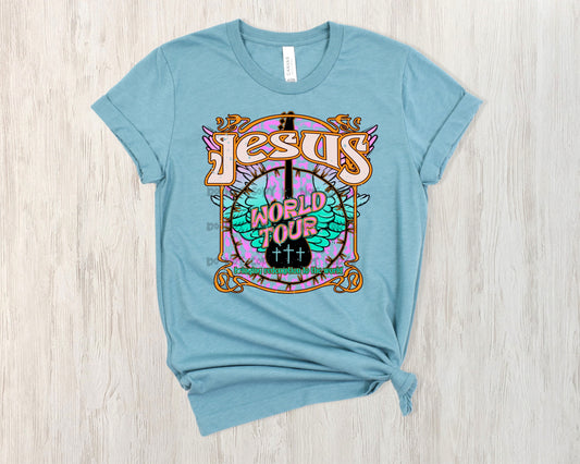 Jesus world tour distressed -DTF