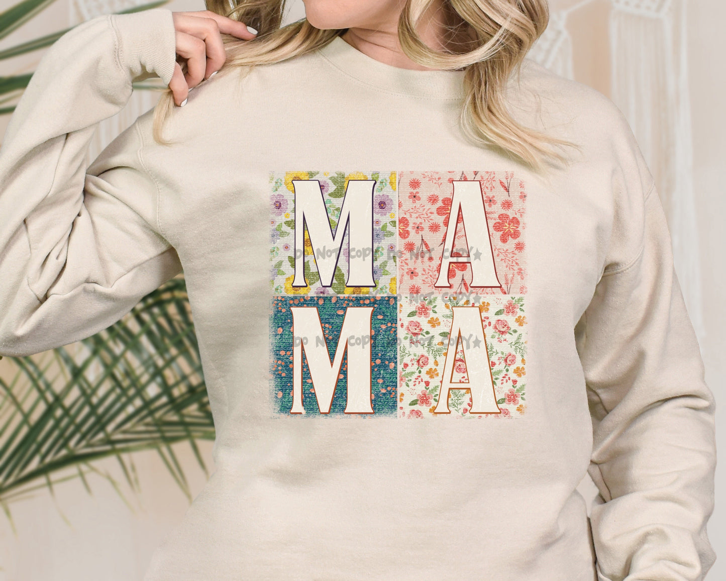 Mama stacked floral -DTF