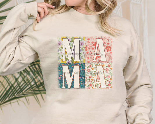 Mama stacked floral -DTF