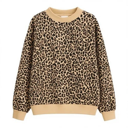 ABI Leopard Mock Neck Crew -Pre Order