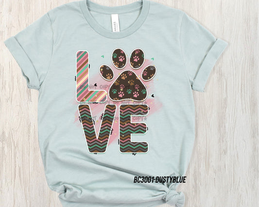 Love with paw-DTF