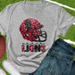 Ennis lions sequence football helmet-DTF
