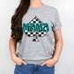 Mama turquoise checkered spade -DTF
