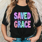 Saved by his Grace pastel faux embroidery -DTF