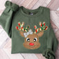 Girl Reindeer with Dotted Bow-DTF