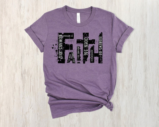 Faith Black with verses -DTF