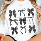 Black bows - DTF