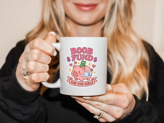 Boob fund piggy bank- DTF&UV