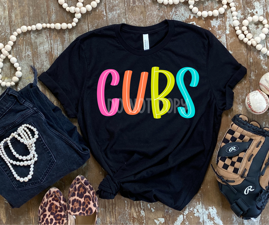 Cubs Neon-DTF