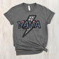 Mama faux rhinestone with bolt -DTF