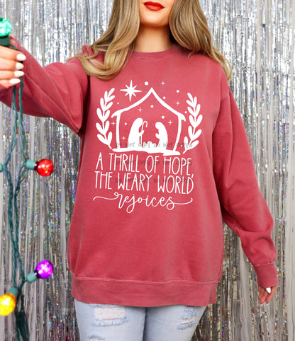 A Thrill of Hope the Weary World Rejoices -DTF