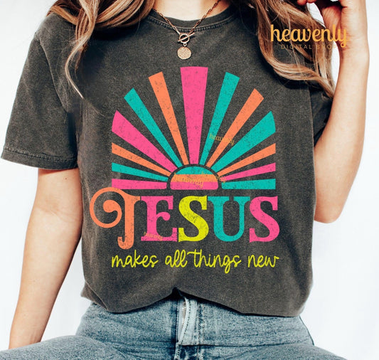 Jesus makes all things new-DTF&UV