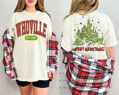 Merry Grinchmas Town (BACK)-DTF