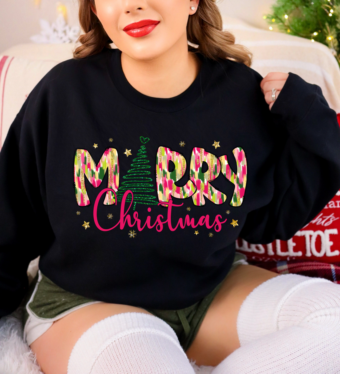 Brushstroke Merry Christmas -DTF