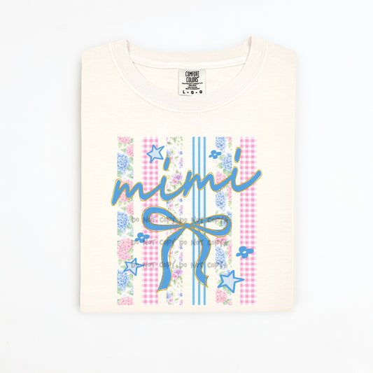 Stripes Floral Title Mimi -DTF&UV