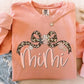 Leopard bow Custom Mascot/NAME/Occupation: ANY NAME- DTF