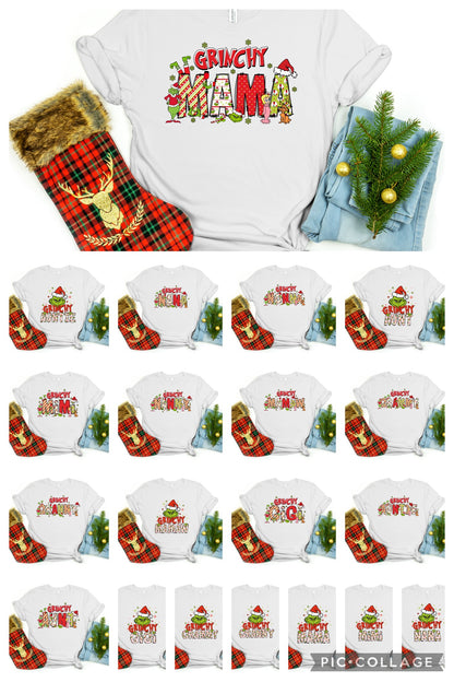 Grinchy (Names In DROPDOWN ) -DTF