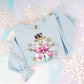 Snowman-Pink Bow-DTF