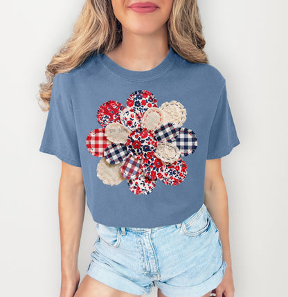 American patch flower -DTF&UV