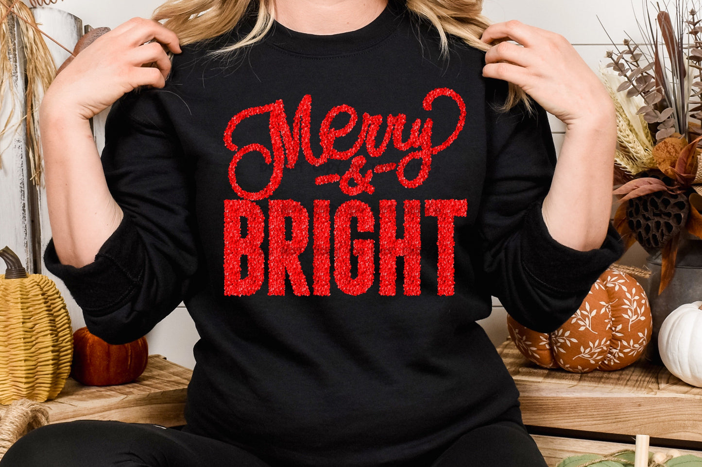 Merry and Bright sequin-DTF