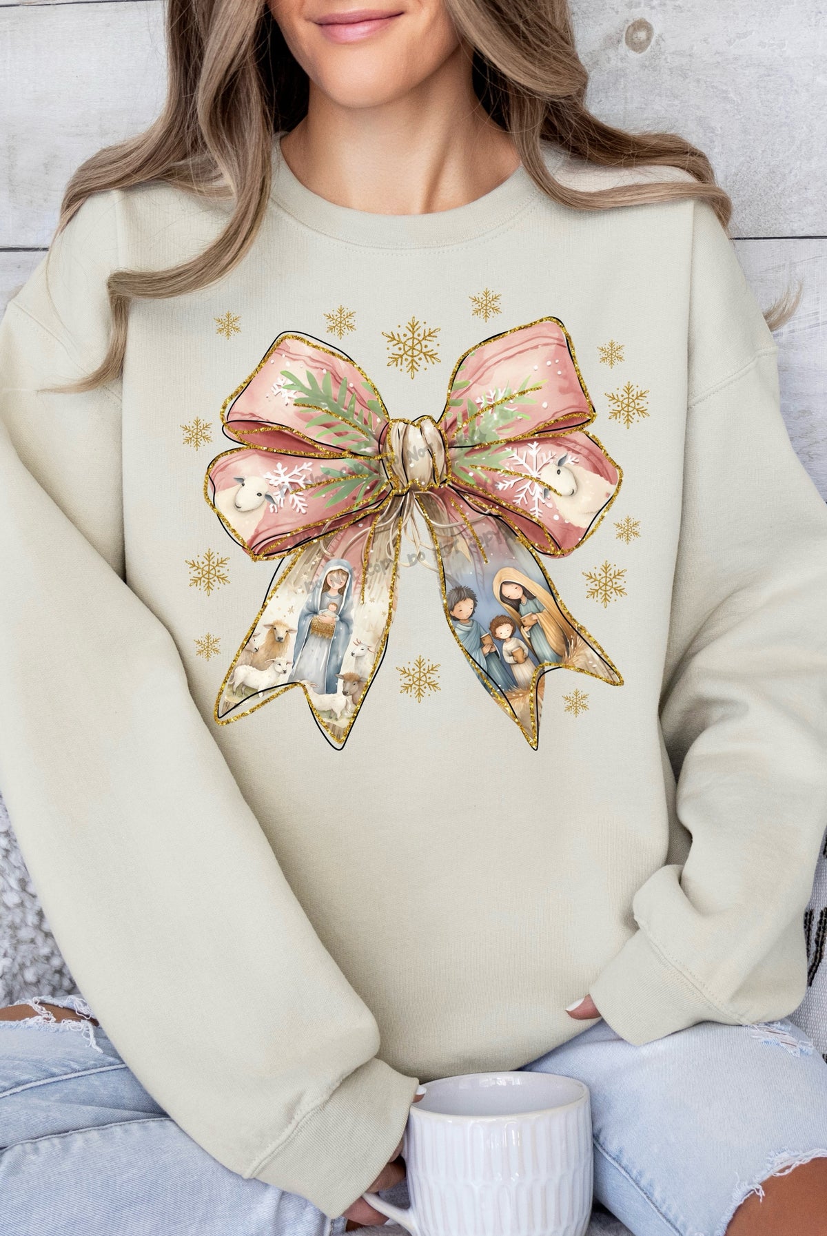 Nativity bow-DTF