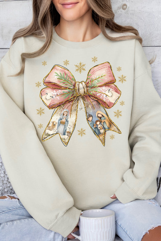 Nativity bow-DTF