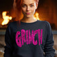 Grinch pink faux sequin  -DTF