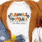 Flannels bonfires football pumpkin -DTF